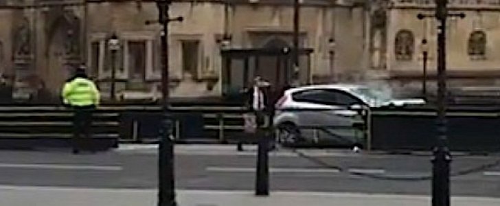 Car crashed into Houses of Parliament security barrier