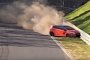 Ford Fiesta ST Driver Crashes in Nurburgring Dust Stom, Hits Barrier Twice