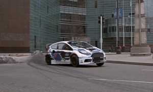 Ford Fiesta ST Rallycross Raced in Detroit