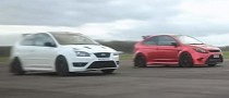 Ford Focus RS vs Focus ST Drag Race Is a +1000-HP Family Feud