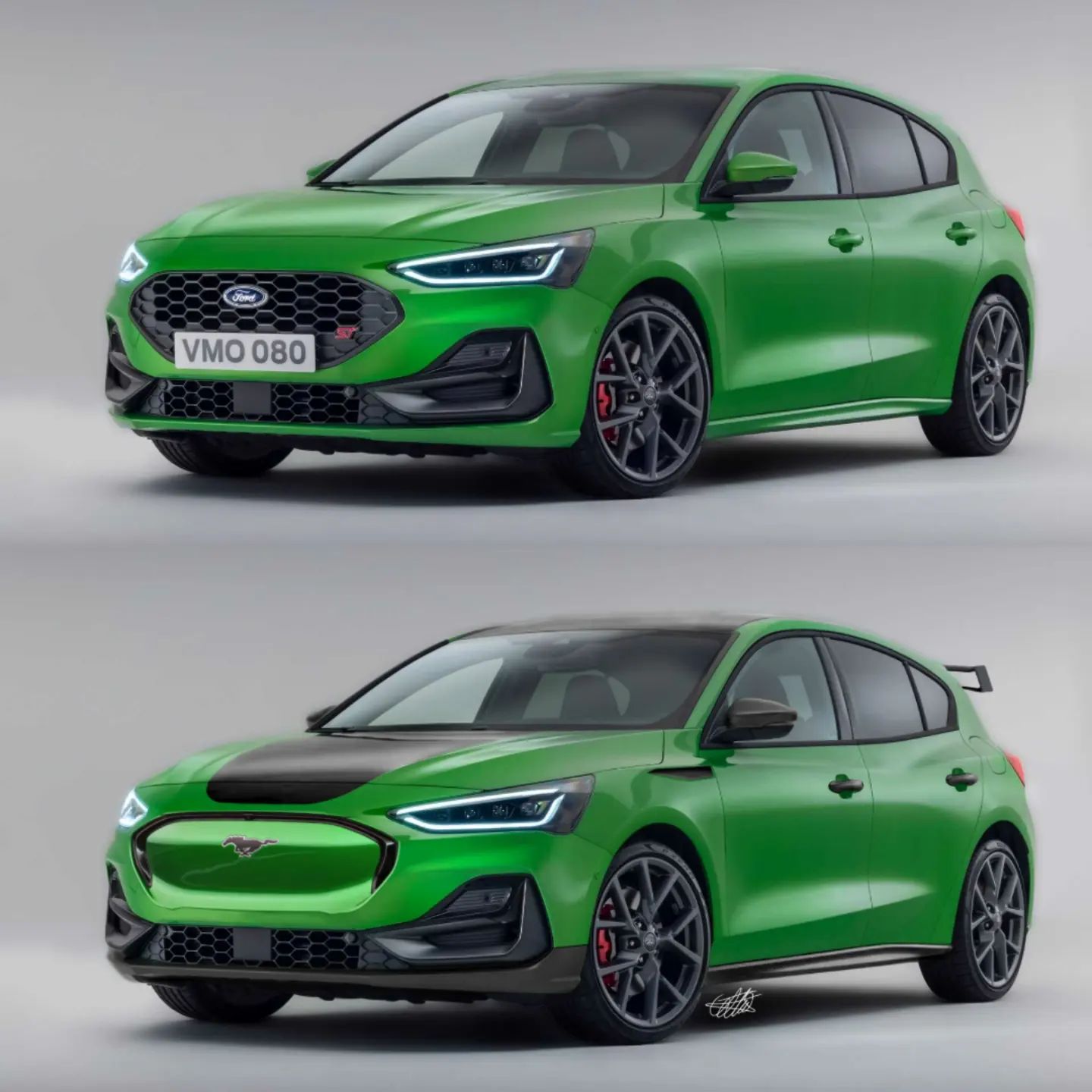 Ford Focus ST Gets Unexpected Mach-E Redesign, Doesn't Look CGI-Bad at All  - autoevolution