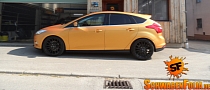Ford Focus Wrapped in Matte Orange