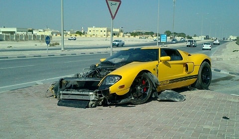Ford gt wrecked #8