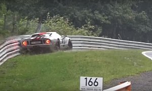 Ford GT Has Nurburgring Crash in The Wet, The Lesson Here Is Simple