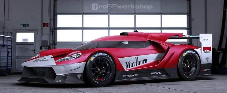Ford GT Imagined in LMP1 Costume With Marlboro Livery, Consider Us 