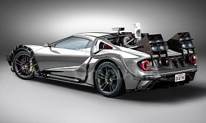 Ford GT Is Turned into a BTTF Time Machine Just for the Sake of It