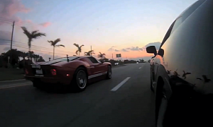 Ford GT Races a Nissan GT-R