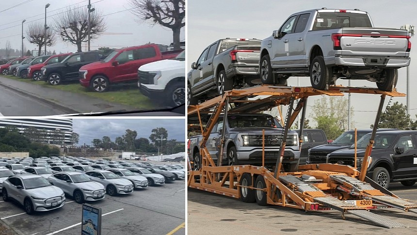 Unsold EVs pile up on dealer lots