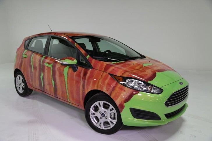 2014 bacon-wrapped Ford Fiesta