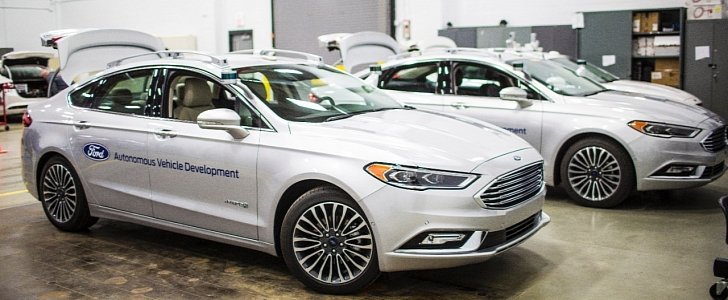 Ford autonomous driving development vehicles