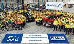 Ford Kicks Off Deliveries of Right-Hand Drive F-150 in Australia, It's Made by RMA