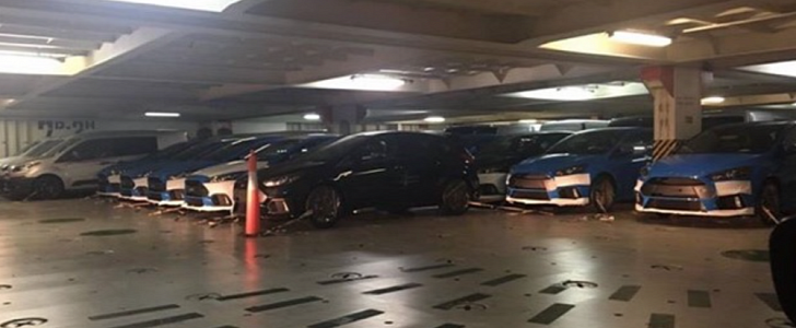 2016 Ford Focus RS fleet waiting to be delivered