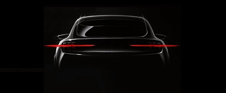 2020 Ford Mach E electric crossover teaser