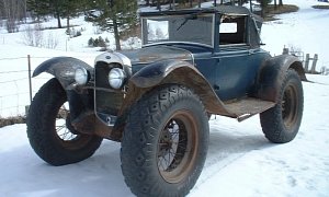 Ford Model A Custom Delivery Car for Sale Can Solve New York Snow Problems