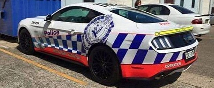 Ford Mustang GT with NSW Police livery