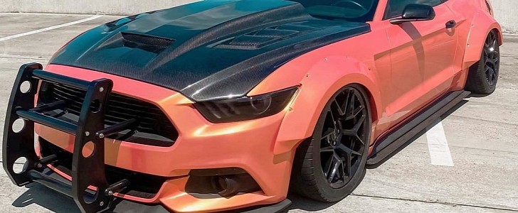 Widebody S550 Mustang with Bull bar