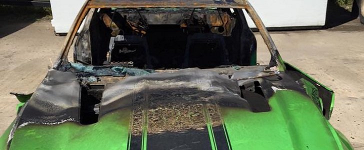 Ford Mustang Boss 302 torched by vandals