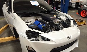Ford Mustang Boss 302 V8 Engine Swap for a Scion FR-S Looks Insane
