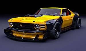 Ford Mustang Boss 429 "Outlaw" Looks Like a Downforce Monster in Quick Rendering