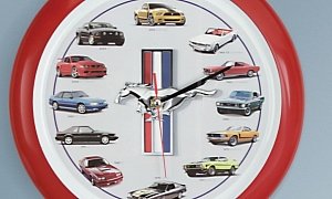 Ford Mustang Clock Growls Like a Different Model at the top of Each Hour