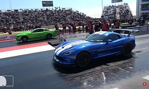 Ford Mustang Drags Mustangs and Viper at TX2K: It's a Six-Second Festival of Speed