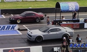 Ford Mustang Drags Ram TRX and Widebody Dodge Redeye, Absolute Destruction Ensues