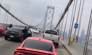 Ford Mustang Driver Arrested as Sideshow Shuts Down San Francisco Bridge