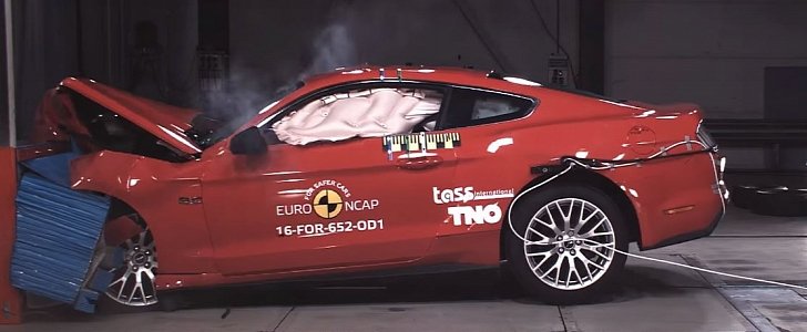 Ford Mustang Euro NCAP crash test (3 stars)