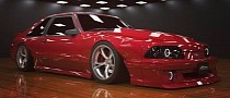 Ford Mustang Fox Body "Modernizer" Looks Like a Factory Kit in Widebody Render