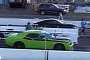 Ford Mustang GT Drag Races Challenger R/T Scat Pack, The Struggle Is Desperate