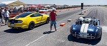 Ford Mustang GT Drags Shelby Cobra 427 on Foreign Soil, Should Have Stayed Put