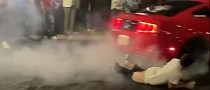 Ford Mustang Lures Show Attendee, Hits Him, Pulls His Pants Down – All in One Video