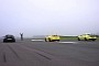 Ford Mustang Mach 1 Drag Races Two Porsches, Gets Badly Whooped