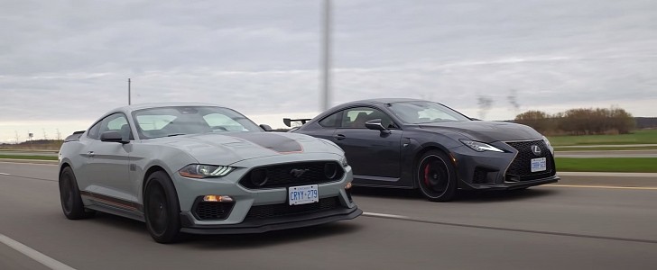 2021 Ford Mustang Mach 1 vs. 2021 Lexus RC F Track Edition