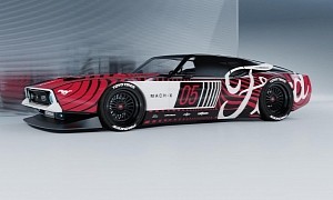 Ford Mustang Mach 1 "Wide Boy" Gets Ford Performance Livery in Sharp Rendering