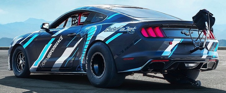 Ford Mustang Mach-E 1400 and Cobra Jet 1400 Get New Matching Liveries for SEMA