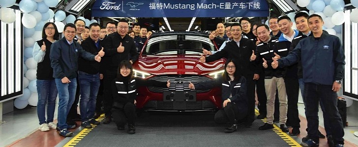First Ford Mustang Mach-E Made in China leaves assembly lines