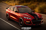 Ford Mustang Mach-E Shelby GT500 Rendered, Challenges Tesla Model Y Performance