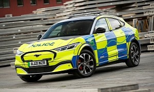Ford Mustang Mach-E Tries Out for British Police Force in Standard Range AWD Spec