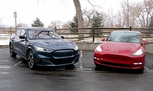 Ford Mustang Mach-E vs. Tesla Model Y: EV Rivals Are All About the Tech