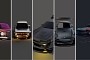 Ford Mustang, Mercedes SEL, BMW 2002, Porsche 993, All Taken to Vintage Digital Extremes