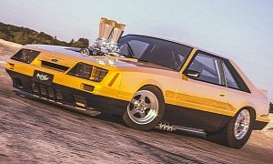 Ford Mustang "Oldie Goldie" Is The Perfect Fox Body Drag Racer