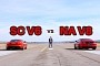 Ford Mustang Races Jaguar F-Type, Someone Gets Walked