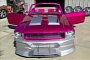 Ford Mustang Ruined with Pink Wrap, Hideous Body Kit