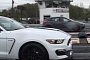 Ford Mustang Shelby GT350 vs Focus RS 1/4-Mile Drag Race Is a Desperate Struggle