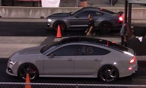 Ford Mustang Shelby GT500 Surprised by 10-Second Audi RS 7, but Can It Beat It?