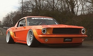 Ford Mustang Shows Slick Widebody for Digitally Remastered Classic Look