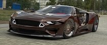 Ford Mustang Supercar Sells the Mid-Engine Layout in 3D Render Video