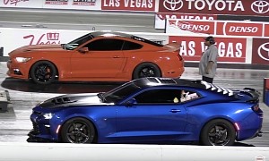 Ford Mustangs vs. Chevrolet Camaros Drag Racing Compilation Is a Must-Watch Video