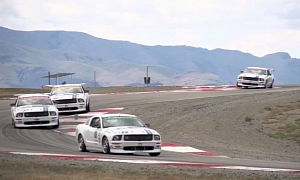 Ford NASCAR Drivers Have Some Mustang Track Fun